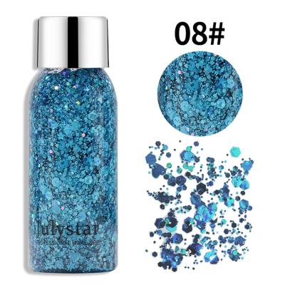 China Glitter Shape Cream Nail Hair Painting Laser Glitter Eyeshadow Body for sale