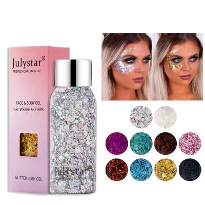 China Large Capacity Glitter Glitter Gel Eye Lip Glitter Body Dance Cosmetic Sequins for sale