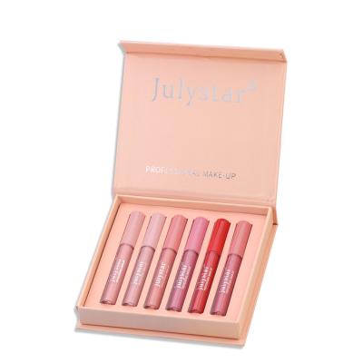 China Durable Custom Waterproof Private Label Mini Lipstick And Lip Gloss Boxes 6pcs for sale