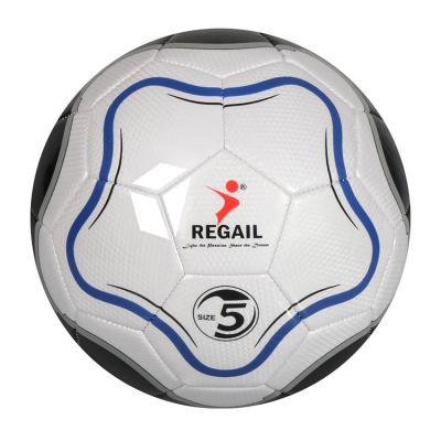 China Training Logo Printed Soft Synthetic Leather School Home Training PVC Color Combination Football for sale