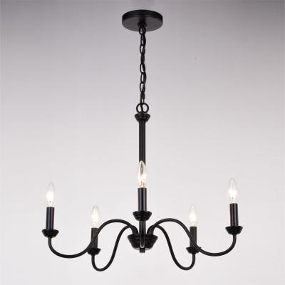 China Factory Price Portable Wholesale Indoor Luxury Decoration Lighting Black Chandelier Light for sale