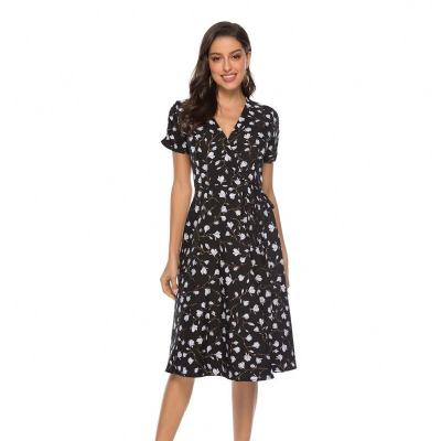 China Anti-Static Sexy Irregular Polka Dots Dress Office Work Dress Dress for sale