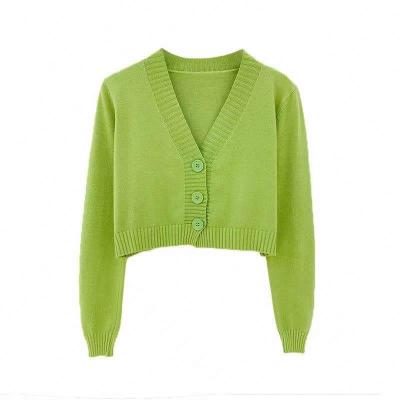 China High Quality Anti-Wrinkle Cardigan Sweater Ladies Casual Sweater for sale