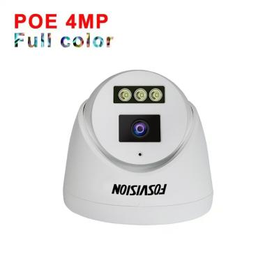 China NIGHT VISION Fosvision IP Poe Camera 4MP Full Color Night Vision With 265 Audio Indoor CCTV Dome Camera Hot Selling for sale