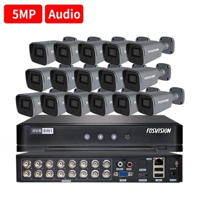 China Fosvision AHD 16ch 5MP Night Vision Home Security Dvr Home Security System Surveillance CCTV Camera System NIGHT VISION IR Kit for sale