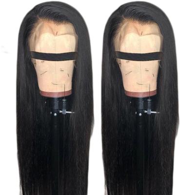 China Customize Human Hair Wigs Factory 13*6 Texture Brazilian Human Hair Wigs Lace Front Wig Black Hair Color 1B for sale