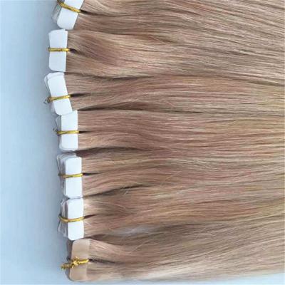 China Wholesale Stock Good Quality 100% Human Remy Hair Extensions Double Drawn Tape Virgin Hair Silky Straight Big Hair Extensions for sale