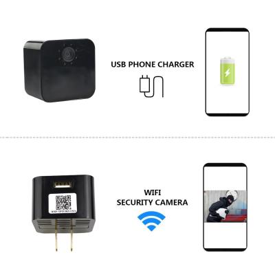 China USB Wall Charger wifi network IP vandal proof camera for security S3 charger hidden camera with audio for sale