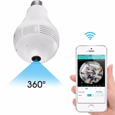 China NEW NIGHT VISION security monitoring video camera bulb camera LED small cctv smart home camera for sale