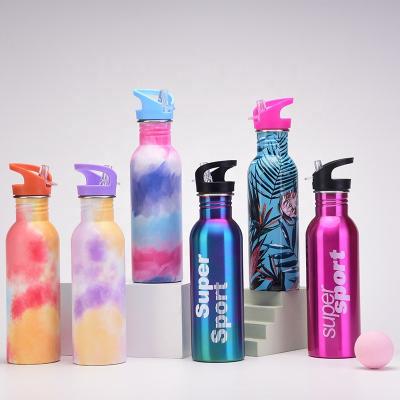 China Sustainable Insulated Vacuum Stainless Steel Travel Sport Water Bottle With Lids And Straw for sale