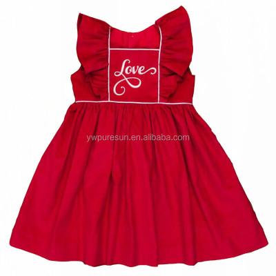 China Wholesale new design clothing manufacturers summer baby valentine dress breathable for sale