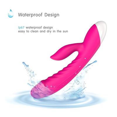 China Clitoris /Breast Stimulator Factory Customize Rabbit Double Heads Women Adult Vibrator Waterproof Electric Powerful Wand Sex Tool Toys For Ladies for sale