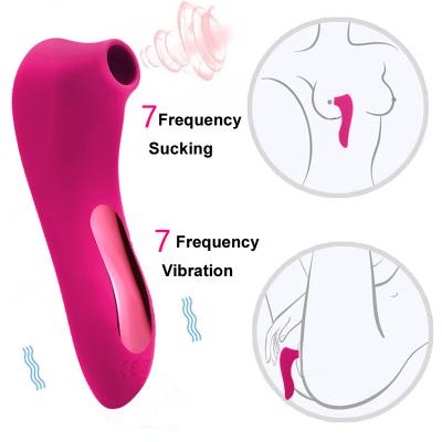 China Waterproof Rechargeable Clitoris Stimulator /Breast Stimulator G Spot Vibrator G Spot Vibrator Nipple Suction Oral Sex Clitoral Sucking Toy 7 Modes for sale