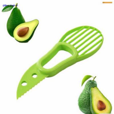 China Kitchen Viable Cheap And Easy To Use Cute Shaped Instrument 3 In 1 Multifunctional Avocado Slicer Avocado Peeler for sale