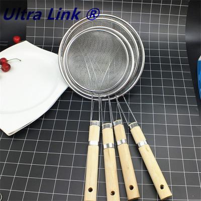 China Sustainable High Quality Stainless Steel Cookware Kitchen Utensil Set Cooking Tools Stainless Steel Fine Mesh Strainer for sale