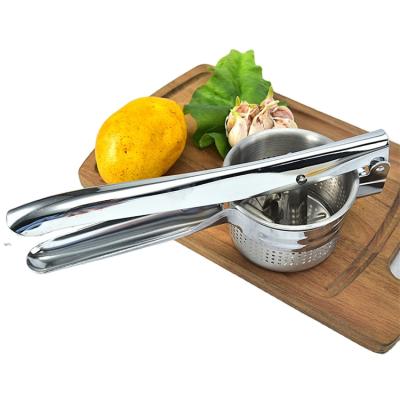 China Amazon viable hot sale fruit and vegetable tools stainless steel potato crusher machine stainless steel potato masher and for sale