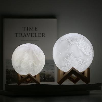 China Good Quality Modern PLA/PVC Material Moon Light With Stand for sale