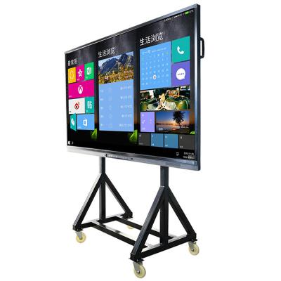 China 4K 65 Inch 20 Points Touch Screen LED Flat Panel Interactive Whiteboard For Conference Meetting for sale