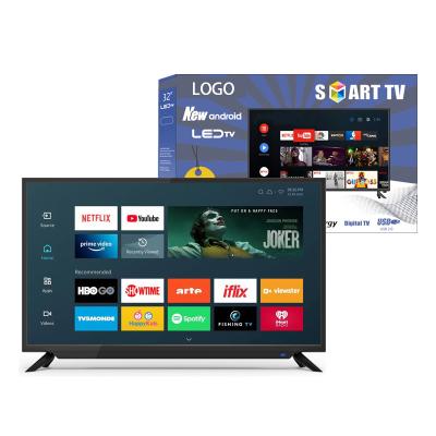 중국 OEM 일반 LED TV 평면 4K 안드로이드 TV 스마트 32 42 43 50 55 65 75 85 인치 텔레비전 스마트 TV 텔레비전 판매용