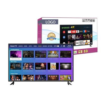 China televisão 4k smart tv 32 43 50 55 65 polegadas de tela plana sem enquadramento android led tv webos televisores à venda