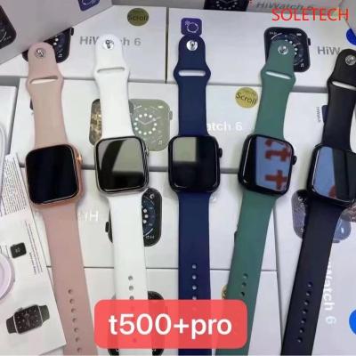 China 2021 Newest T500+pro Touch Screen Smartwatch Series 6 T500+pro Button Reloj Smart Watch T500+pro With Magnetic Charger for sale