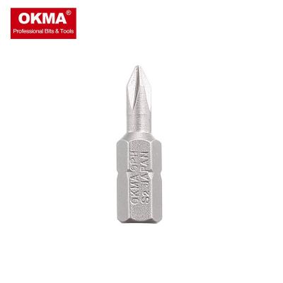 China Durable OKMA Professional Power Tool Grade Phillips #0 Hex Shank 1/4