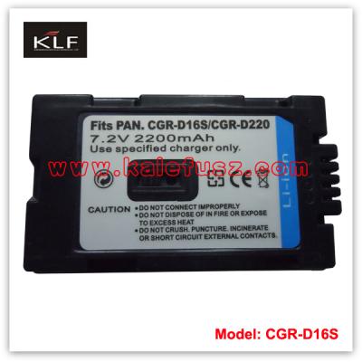 China Camera battery CGR-D16S/D220 for Panasonic for sale