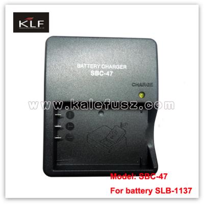 China Camera Charger SBC-47 For Samsung Battery SLB-1137 for sale