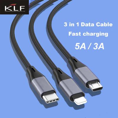 China Data Cable 3 in 1 Fast Charging Data wire for sale