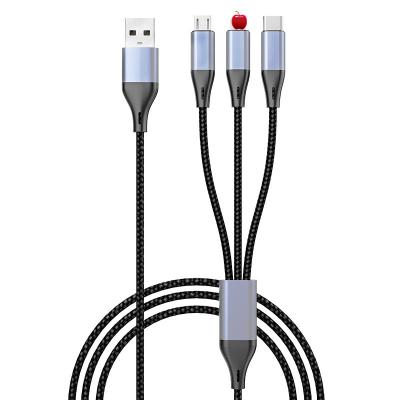 China Data Cable 3 in 1 Fast Charging Data wire for sale