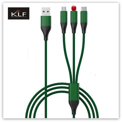 China 3 in 1 Nylonn Braided USB cable for sale