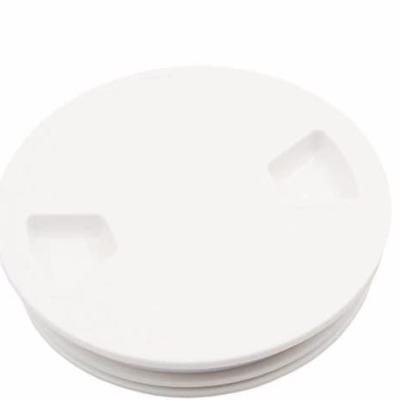 China ABS 4 Inch Hatch Round White Non Slip Inspection Hatch w/Detachable Cover Marine Accessories For Marine Boat Yacht for sale