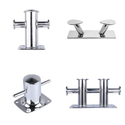 China Heavy Duty Marine Hardware Boat Yacht Accessories Allshine Marine Manufacturer Supplier Stainless Steel Dual Horn Terminal Cleat For Boat for sale