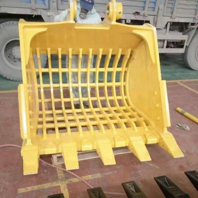 China Durable High Efficient Farms Excavator Bucket Sieve Bucket For Digging And Screening In A PC360-1.6CBM (XAR Wear Steel Plate) for sale