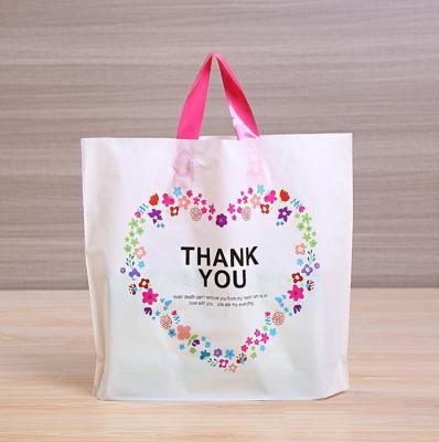 China Recyclable Custom Printed Plastic Bags Plastic Bag Colored Plastic Bag Packaging With Handle for sale