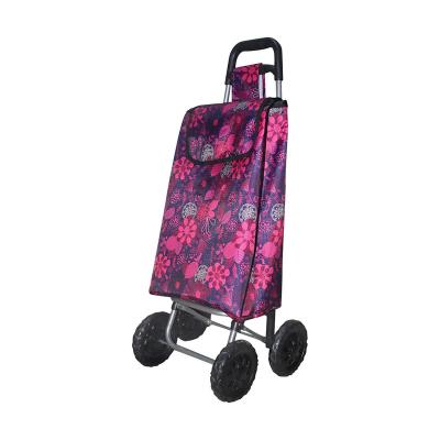 China Spain Popular Model 4 Wheels Market Vegetable Shopping Cart Bag 30 - 40L for sale