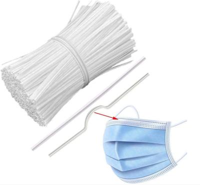 China Bags Eco-friendly Plastic 3mm 4mm 5mm PE Nose Wire Nose Clip Disposable Bridge Wire Nose Wire For Protection for sale