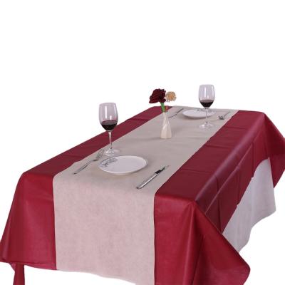 China Waterproof Tablecloth 100%PP Nonwoven Fabric For Table Cloth Roll Table Cloth for sale