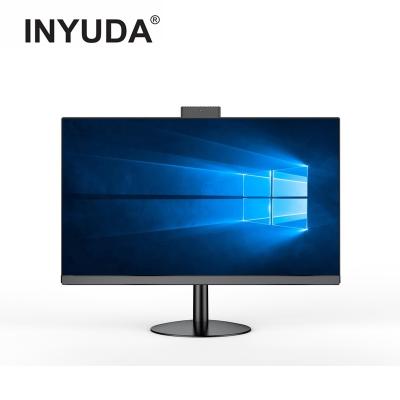 China Newest 24 Inch Webcam AIO Computer Core I5 ​​4GB 128GB SSD Game PC Desktop Monoblock Build In Camera for sale