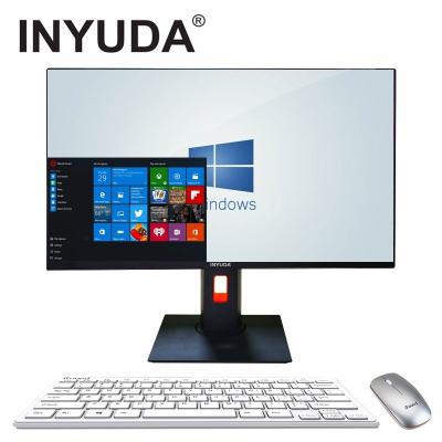 China High Quality Speaker OEM All In One PC 21.5 Inch Lift&Rotating 4th Gen I7 8G 1TB Business AIO Desktop Computer for sale