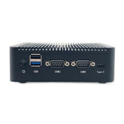 China Wholesale Business Mini Dual Lan PC HD 4GB 128GB Ram 2*COM J4125 CPU Small Computer Mini Box Industrial PC Win10 for sale