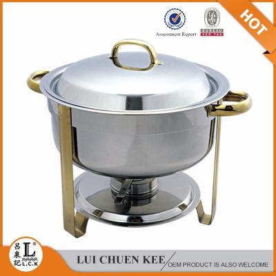 China Dining Room.etc Stainless Steel Buffet Items Gel Fuel Round Tease Dish for sale