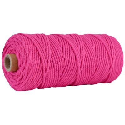 China Wholesale Anti-pilling Sweater 3mm/100m Soft Macrame Rope Cotton Rope Knitting Macrame Rope for sale