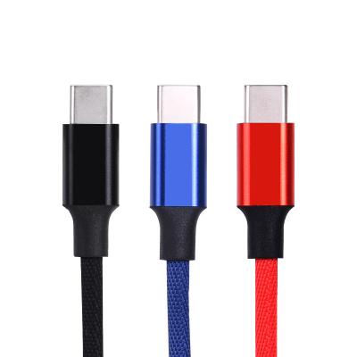 China MP3/MP4 Player Premium 1m Bamboo Braid 2m USB C To USB C 3A Palladium Fast Charging Cable For Samsung Android Mobile Phone Latest for sale