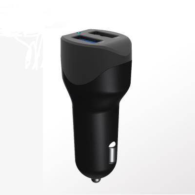 China High efficiency fast charging qc3.0 2.0 lighter type-c palladium one cigarette socket 4.8a usb electric car charger dual for sale