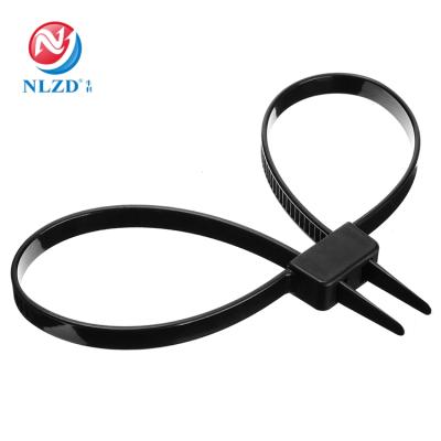 China Nylon/PA66 12x700mm Police Plastic Handcuffs Double Flex Cuff Disposable Zip Ties Nylon Cable Tie for sale