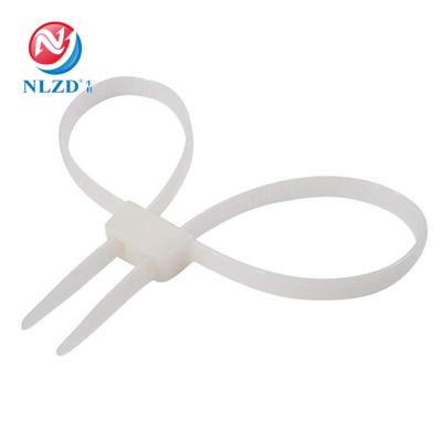 China White Plastic Double Flex Disposable Zip Tie Police Nylon/PA66 Handcuffs Cable Cuff Cuff NLZD for sale