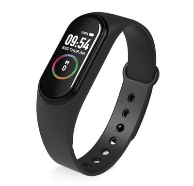 China Best Cheap Heart Rate Monitor Blood Pressure M4 Sale Control Band Fitness Wristband M4 Smart Sports Watch Wristband for sale