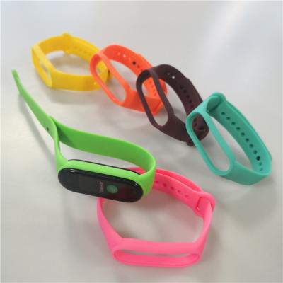 China MI Wristband 5th Generation for MI Band 3 4 5 6 Smart miband6 Strap Wristband Strap Silicone Wristband Strap for Xiaomi MI Band 6 MI Strap 5 4 for sale