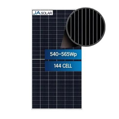 China MBB MONO BIFACIAL HALF-CELL JA SOLAR PANEL 540W 545W 550W 555W 560W 565W DOUBLE GLASS MODULE PERC BLOCK 72D30 540-565/GB 188mmx188mm for sale